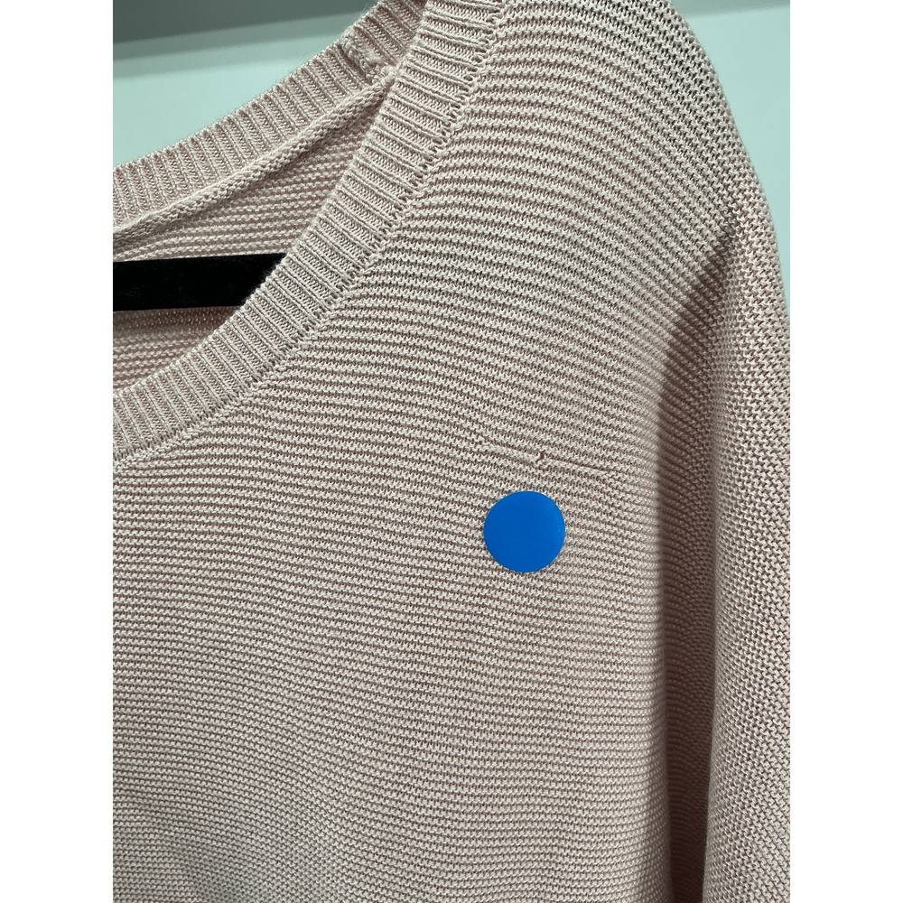 Lightweight Cotton Cashmere Link-Stitch Dolman Sweater - Picture 3 of 3